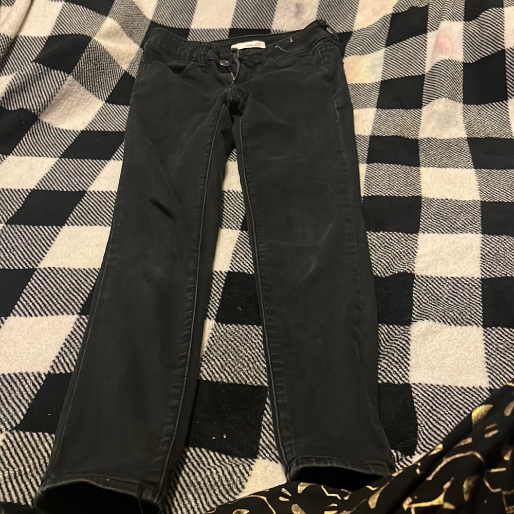 Black low rose jeggings. Low rise. Size 3